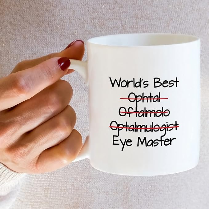 Retreez Funny Mug - World's Best Ophthalmologist Eye Doctor Master Ophthalmology 11 Oz Ceramic Coffee Mugs - Funny Sarcasm Motivational Inspirational birthday gifts for friend coworker him her bestie