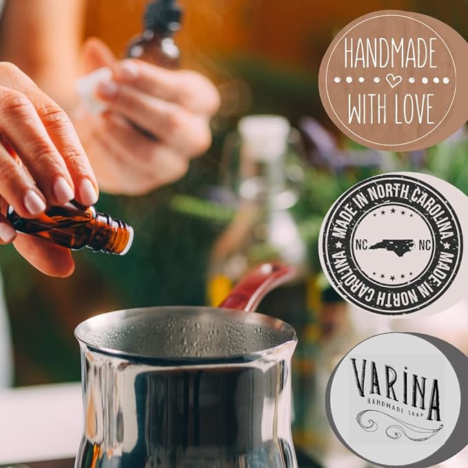 Varina Natural Sandalwood Vanilla Bar Soap - Gentle Cleansing for Sensitive Skin, Floral - 3 Pack