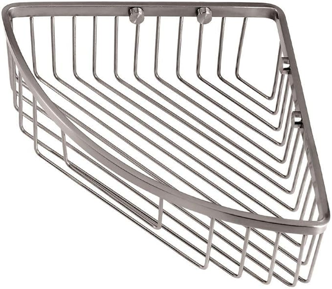Gatco 1571 Corner Soap Basket, Satin Nickel