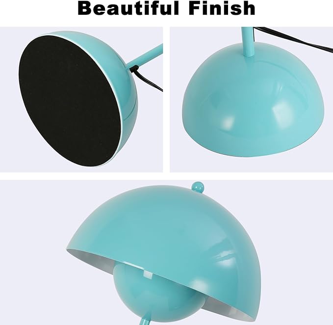 COSYLUX Modern Floor Lamp for Living Room, Industrial Tall Standing Lamp for Bedroom, Metal Shade Reflecting Light Reading Floor Lamp for Office, Nursery Room, Corner(Light Green)