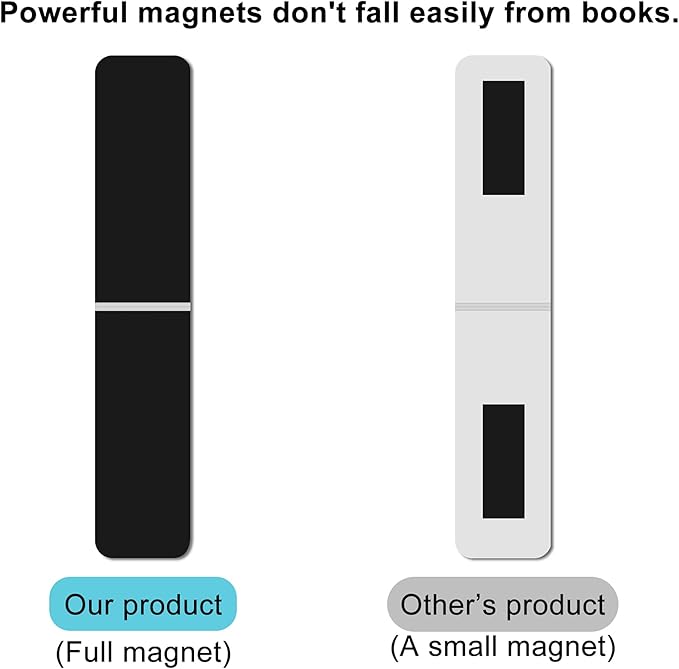 15 Pieces Bookmarks, Magnetic Bookmarks for Women, Men, Book Lovers, Page Markers for Students Teachers Reading (Multi Ocean)