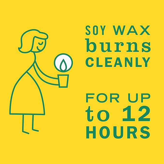 MRS. MEYER'S CLEAN DAY Soy Tin Candle, 12 Hour Burn Time, Made with Soy Wax and Essential Oils, Honeysuckle, 2.9 oz