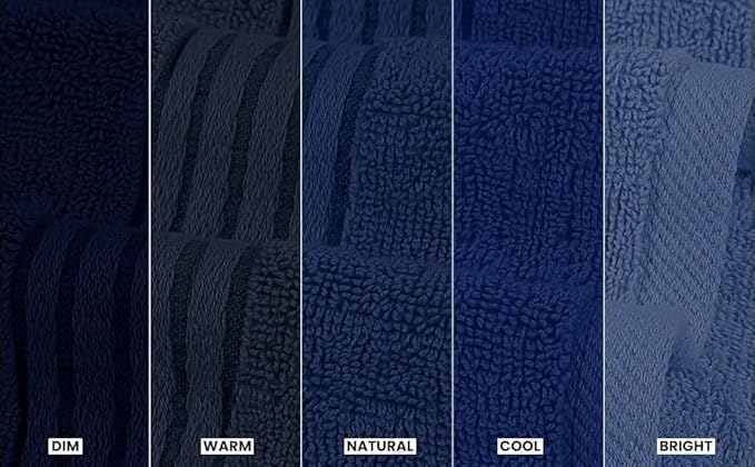 Utopia Towels 6 Piece Premium Hand Towels Set, 16 by 28 inches, 100% Ring Spun Cotton, Lightweight and Highly Absorbent Towels for Bathroom, Travel, Camp, Hotel, and Spa, Navy
