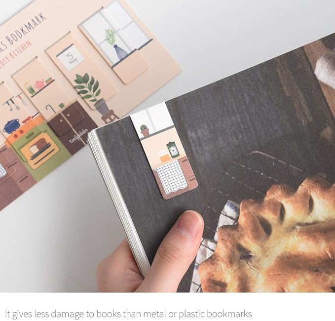 Monolike Magnetic Bookmarks Cosy Kitchen, Set of 5