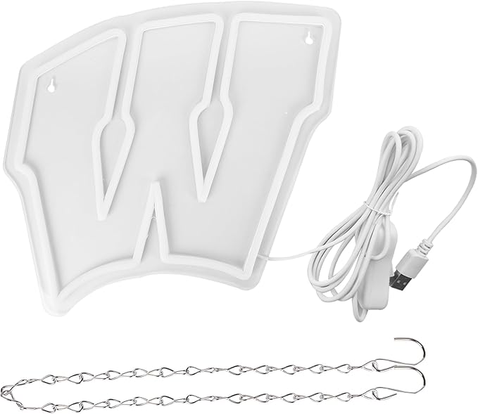University Neon Signs,College Neon LED Sign,University Football Team Logo Neon Sign,City Name Light Up Signs for Man Cave,Dorm Decor for College Students,Sport Fans Gifts,Size 13.18 * 13.18in(XD115)
