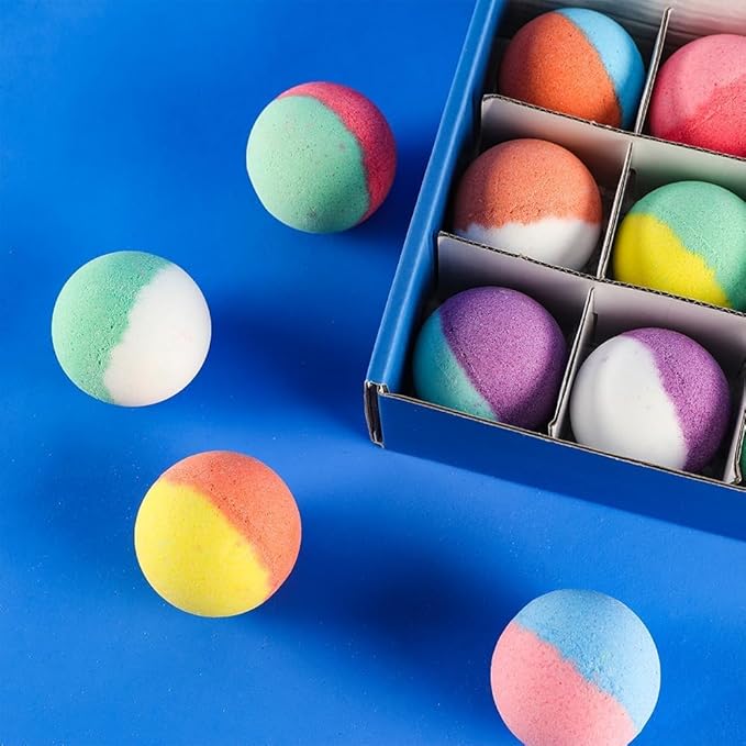 Bath Bombs for Kids - 15pcs Bath Bombs with Surprise Toys Inside, Kids Friendly & Non-Toxic Fizzy Shower Bombs for Girls Boys, Handmade Bubble Bombs Bath Gift for Birthday, Christmas