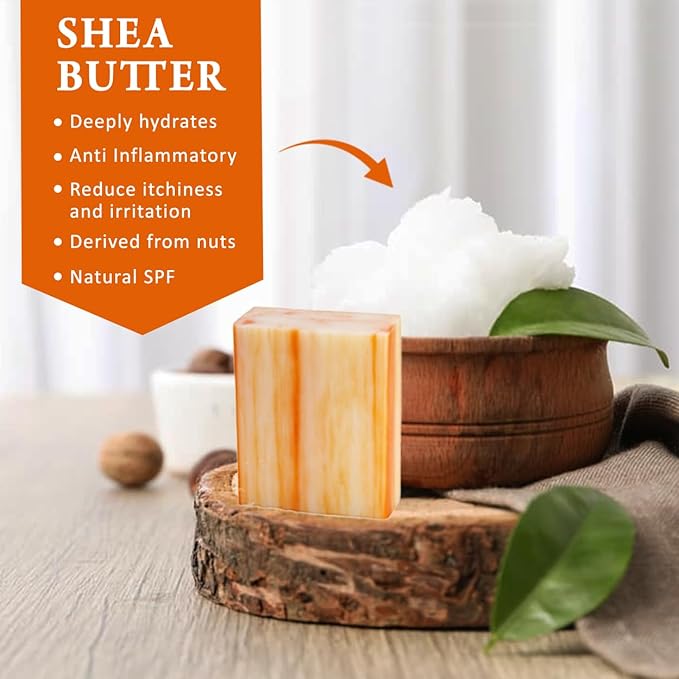 Orange Zest Scented Natural Soap Bars (12 Bars), 3.5oz Moisturizing French Triple Milled Soap Bars Enriched with Shea Butter - Pure Plant Oil Bath & Body Soap Bars