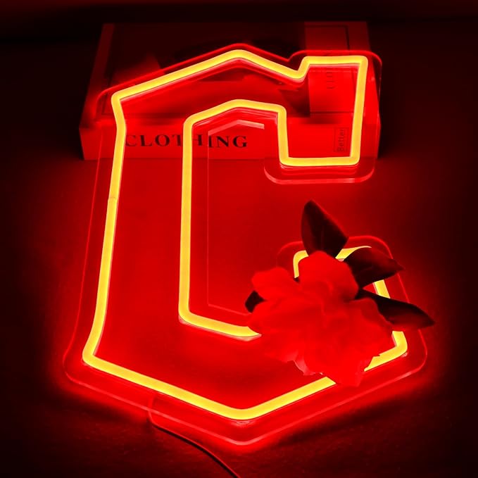 Balanar Baseball Neon Signs for Garage or Man Cave Decor, Men's Gifts with Baseball Team Logo, Baseball Neon for Parties, Bars, Dorms, Office Wall Art and Game Room Decoration16.1 * 10.6 Inch