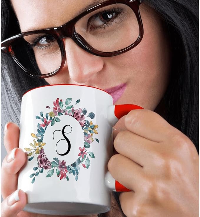 3dRose Mug, 11oz, Red/White