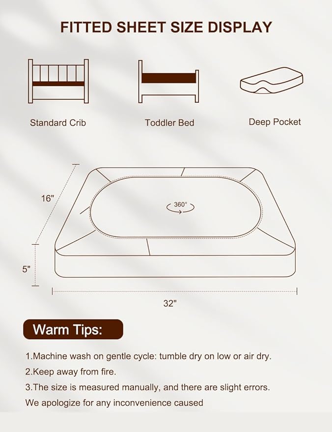 Cotton Rust Bassinet Mattress Sheets, Muslin Bassinet Sheet for Rectangle, Oval, Hourglass Bassinet Mattress, Moses Basket Sheets (46B-04)
