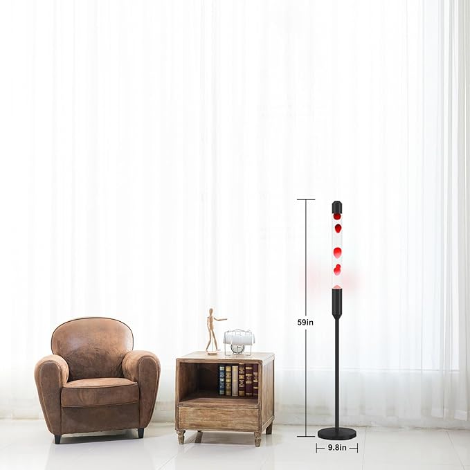 59-Inch Liquid Motion Lamp,Magma Lamp, Mood Relaxation Light,Suitable for Home Decoration, Living Room, Office, Bedroom, café (59in)