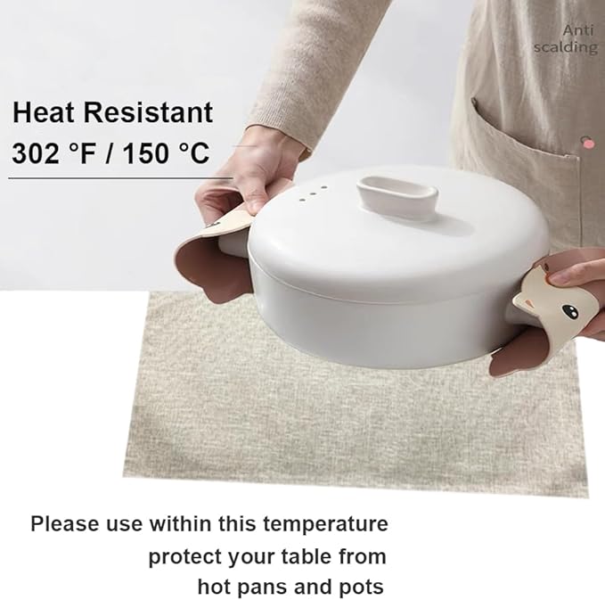 Weabetfu Cloth Placemats Set of 6 Heat Resistant Dining Table Placemmats Cotton Linen Machine Washable Kitchen Table Mats Wrinkle Free Thick Fabric Place Mat,Easy to Clean,13"x19"