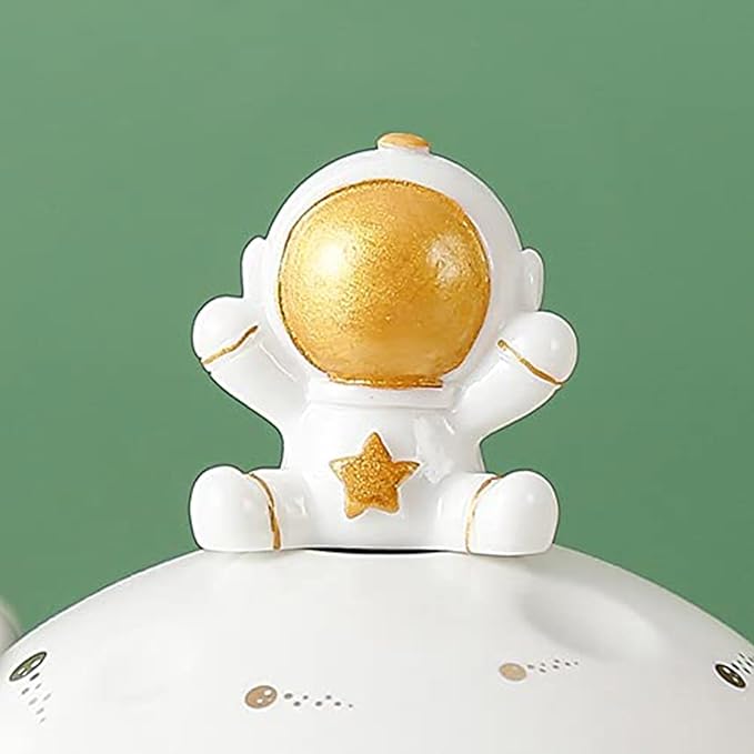 Kawaii Astronaut Cup Space Embossed Planet Mug, Cute Ceramic Coffee Mug, Novelty Mug with Lid and Spoon for Coffee, Tea, Milk, Aesthetic Room Decor Funny Gift for Girl Boy Women((Pink)