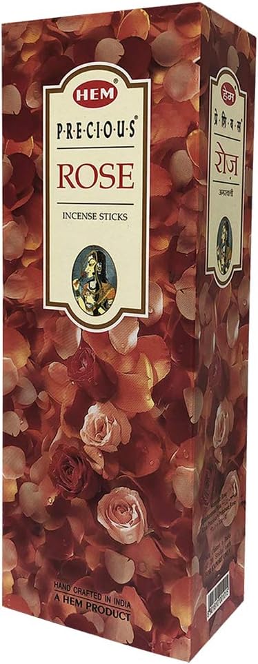Precious Rose Incense Sticks and Incense Stick Holder Bundle Insence Insense Hem Incense Sticks