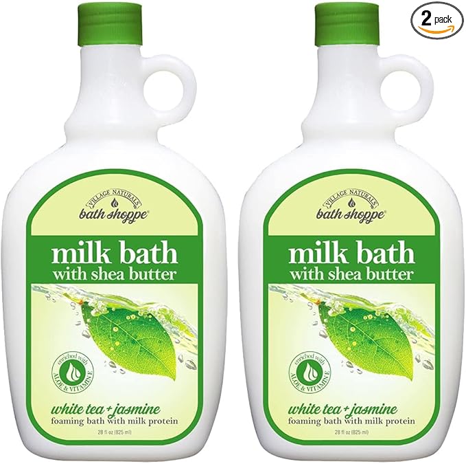 White Tea and Jasmine Foaming Milk Bath, 28 Fl Oz, Pack of 2