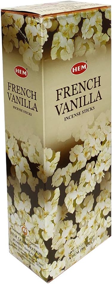 French Vanilla Incense Sticks and Incense Stick Holder Bundle Insence Insense Hem Incense Sticks