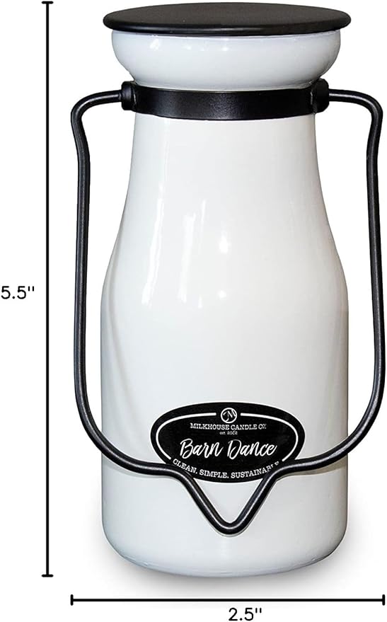 Milkhouse Candle Company, Creamery Glow Collection Scented Soy Candle: Butter Jar Candle, Barn Dance, 8oz