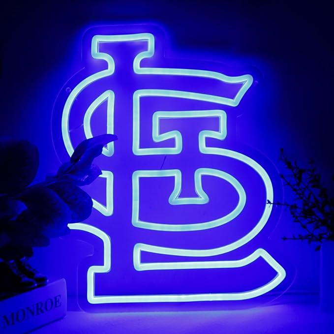 Balanar Baseball Neon Signs For Garage or Man Cave Decor, Men's Gifts With Baseball Team Logo,Led Neon For Fans, Bars, Dorms, Office Wall Art And Game Room Decoration15.7 * 12.2Inch