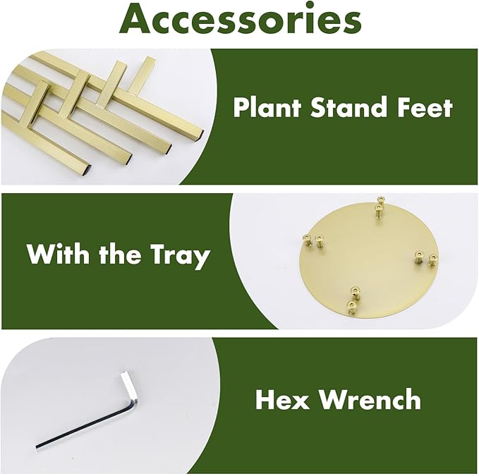 Oroonoko Adjustable Metal Plant Stand, 2 Pack Large Potted Plant Pot Holder with Adjustable Width Fits 8-12inch Mid Century Expandable Pot Indoor Dispaly (2 Pack)