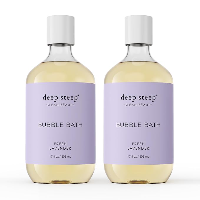 Deep Steep Bubble Bath, 17 Ounce (Pack of 2) (Fresh Lavender)