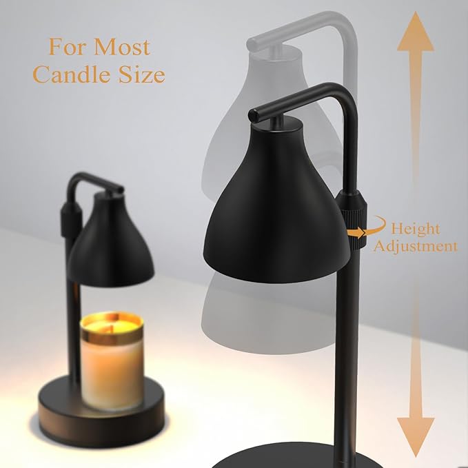 Vaincre Electric Candle Warmer Lamp with Timer and Dimmer, Candle Melt Light with 2 Bulbs, Gifts for Women
