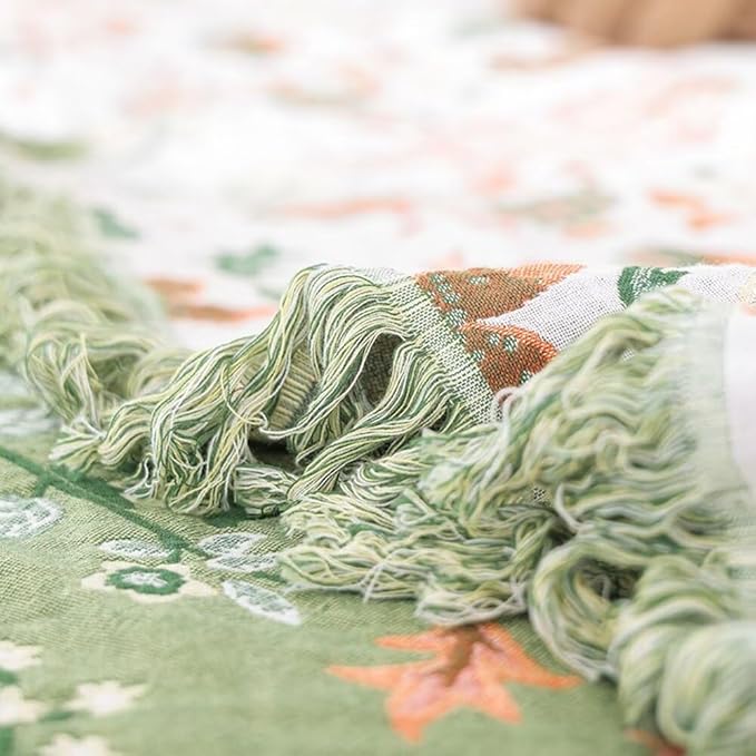 100% Boho Throw Blankets for Bed, Woven Blanket for All Season, Reversible Cozy 90"x98" Premium Soft Decorative Blankets for Couch Sofa Picnic Travel