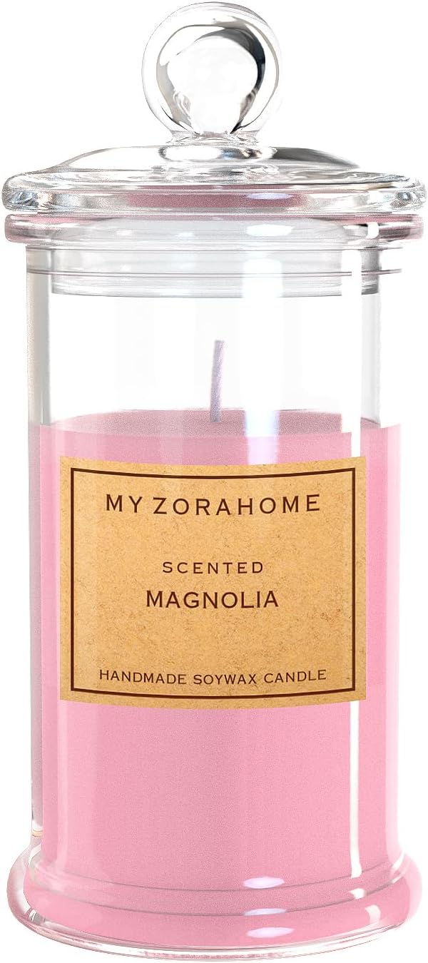 Bottle Shape Soy Wax Gardenia Scented Candle, Aromatherapy Candles for Home Scented or As a Birthday/Holiday Gift for Your Loved(3.5OZ/24Hours Burning)