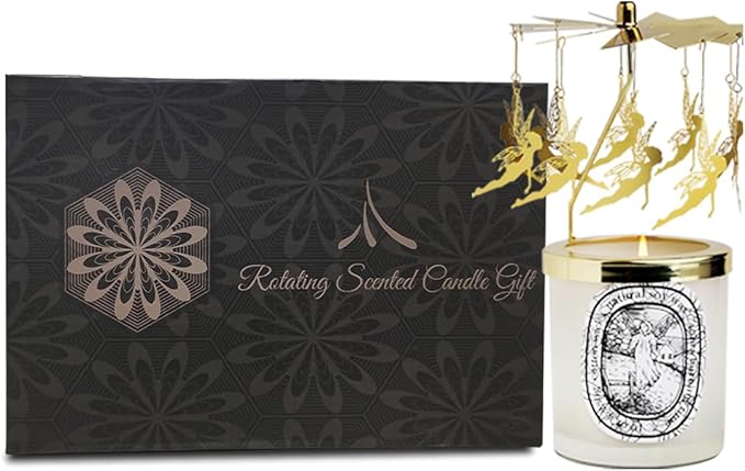 HUANXI Fairy Candle Gift for Women, Rotating Scented Candles, Birthday Gift, Funny Gifts for Her, Unique Candle Gifts for Colleagues, Sister, Mom and Wife, 10oz