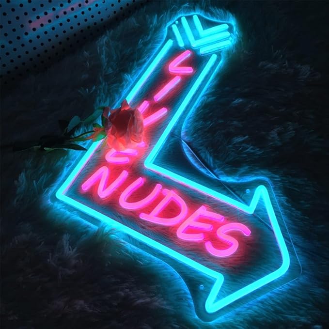 Large Neon Sign (20X15inches), Neon Signs for Man Cave & Home Art Decor,USB Powered LED Neon Lights Signs with Dimmer for Bar Office Hotel Pub Cafe Recreation Room Sign