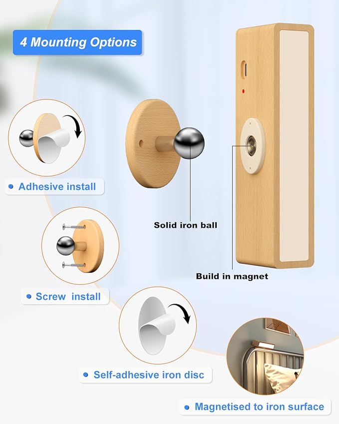 YiLaie Battery Operated Wall Sconce with Remote,Wall Sconces Set of 2,Wall Lights for Bedroom Wireless, Rotatable Cordless Wall Lamp with 3 Color Temperature for Bedroom,Living Room,Bedside Reading