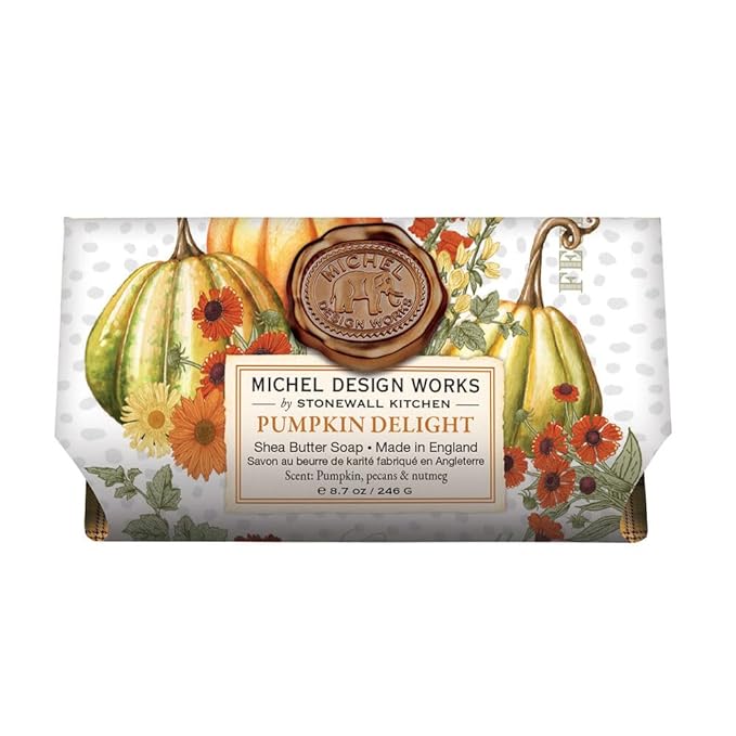 Michel Design Works Large Bath Soap Bar, Pumpkin Delight
