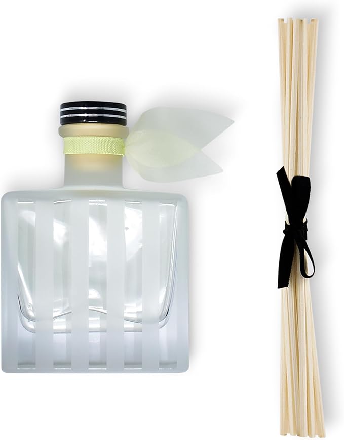 LOVSPA Meyer Lemon Reed Diffuser Set - Refreshing Citrus Scent Diffuser for Home - Non-Toxic Oil Reed Diffuser - Made in The USA