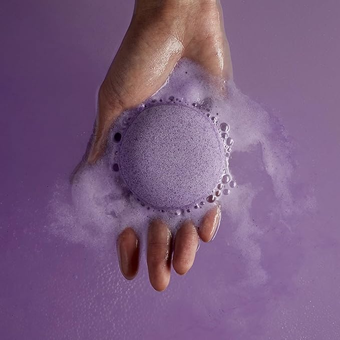 Sprig by Kohler Lavender + Vanilla Bath Bomb, Hypoallergenic, Made with Natural Botanicals & Premium Skincare Ingredients (Shea Butter, Coconut Oil, & Kaolin Clay) to Relax and Calm - Sleep