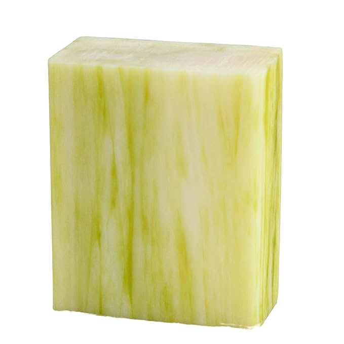 Lemongrass Scented Natural Soap Bars (5 Bars), 3.5oz Moisturizing French Triple Milled Soap Bars Enriched with Shea Butter - Pure Plant Oil Bath & Body