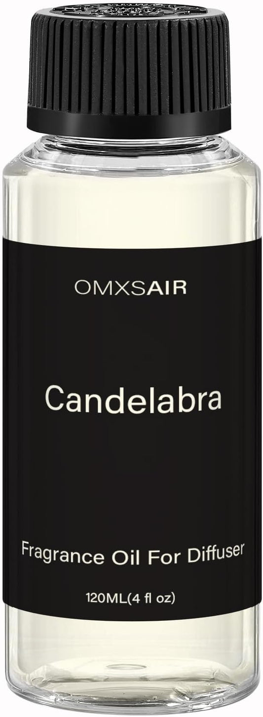 Hotel Diffuser Oil Candelabra Inspired by Baccarat Home Luxury Scents Diffuser Oil 120ml- Bergamot, Sweet Berry & Oakmoss Aromatherapy Oil Blends Fragrance Essential Oils for Diffuser