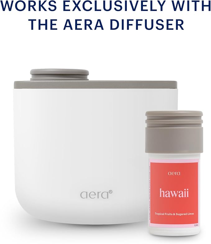 Aera Mini Destinations Hawaii - Essential Oil for Home – Relaxing Vacation Fragrance - Notes of Tropical Fruits and Sugared Limes - Scent Refill - Capsule Size Works with Mini Diffuser