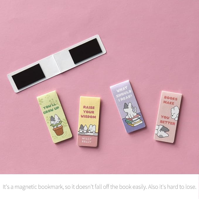 Monolike Magnetic Bookmarks Willy Kelly, Set of 5
