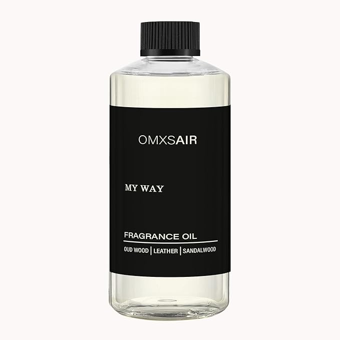My Way Hotel Diffuser Oil & Home Luxury Scents - My Way Diffuser Oil 500ml- Comforting Sandalwood, Cedarwood & Iris - Aromatherapy Oil Blends My Way Fragrance Essential Oils for Diffuser