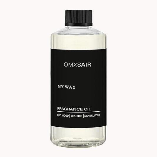 My Way Hotel Diffuser Oil & Home Luxury Scents - My Way Diffuser Oil 500ml- Comforting Sandalwood, Cedarwood & Iris - Aromatherapy Oil Blends My Way Fragrance Essential Oils for Diffuser