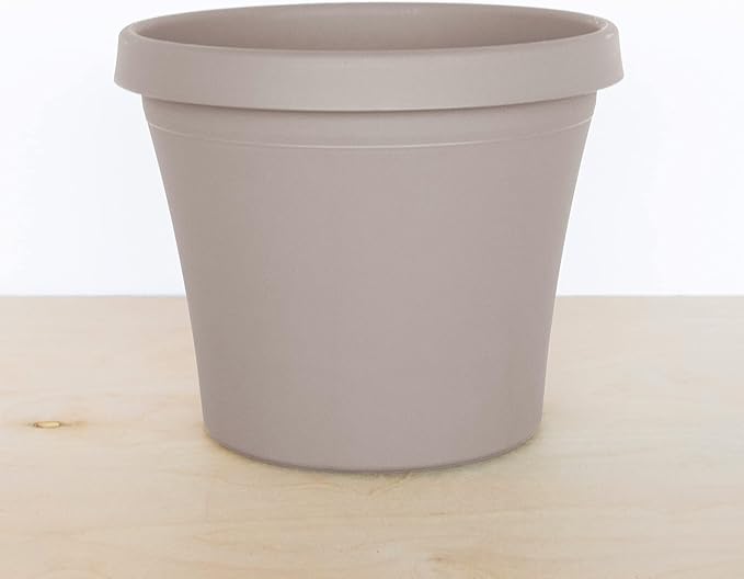 Bloem Terra Pot Planter: 12" - Pebble Stone Beige - Durable Resin Pot, for Indoor and Outdoor Use, Gardening, 3.5 Gallon Capacity, Saucer Sold Separately