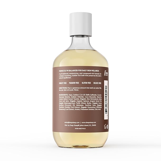 Deep Steep Bubble Bath, 17 Ounce (Pack of 2) (Vanilla Coconut)
