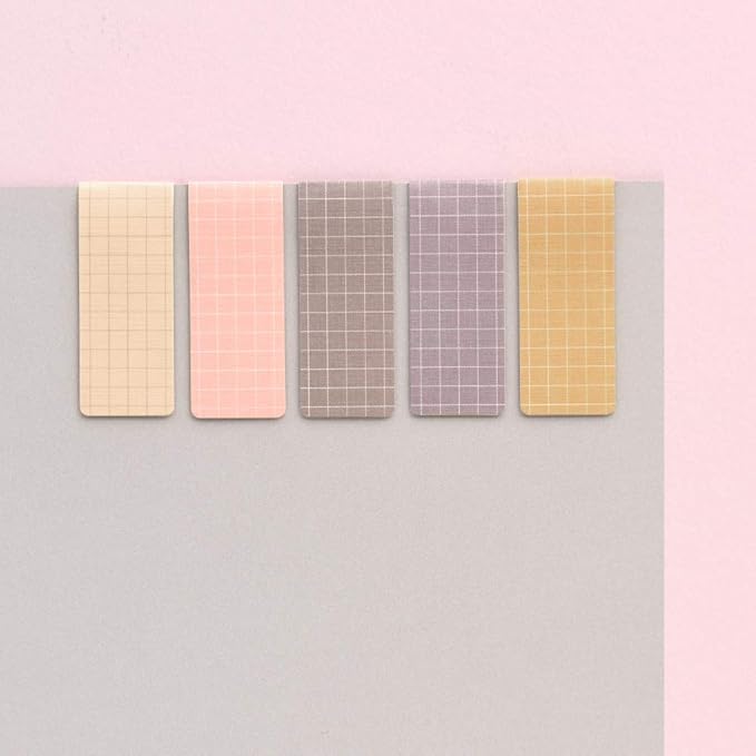 Monolike Magnetic Bookmarks Grid Soft Clay, Set of 5