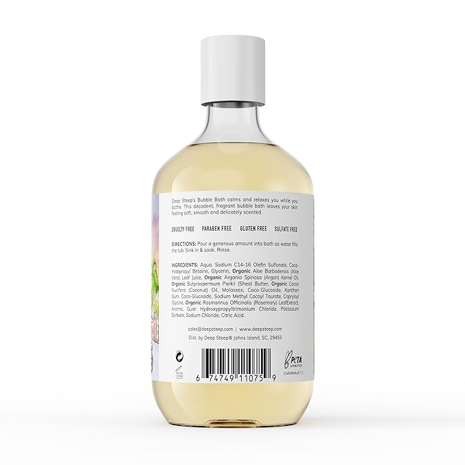 Deep Steep Bubble Bath, 17 Ounce (Pack of 2) (Raspberry Merlot)