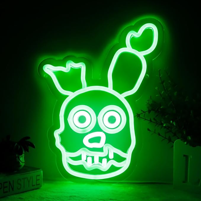 Springtrap Neon Signs for Wall Decor,LED Neon Lights for Bedroom,Birthday、Christmas Gifts for Kids
