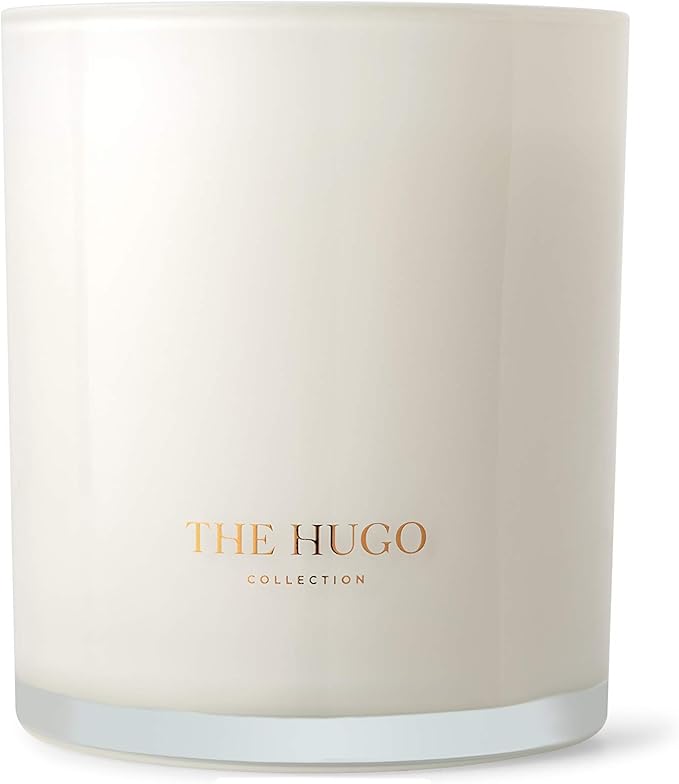 Scented Candles - Luxury Essential Oil Soy Wax Candles - Approx. 50 Hour Burn time - Rose and Dark Amber - 10.6 Oz Glass Jar Candle