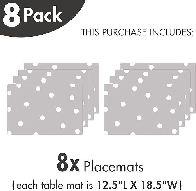 Ambesonne Yellow and Grey Place Mats Set of 8, Abstract Modern Composition Stroke Pattern Contemporary Art Print, Washable Fabric Placemats for Dining Table, Placemat 8 pcs, Yellow Grey