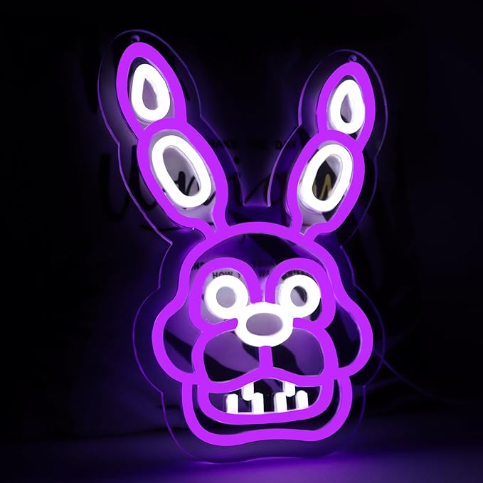 Anime Neon Sign,Bonnie Neon Signs for Wall Decor,LED Neon Lights for Bedroom,Birthday、Christmas Gifts for kids
