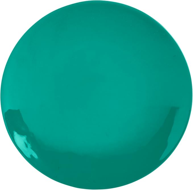 Tabletops Gallery 12 Piece Dark Green Melamine Dinnerware Set Plates Bowls for Indoor Outdoor Use, Service for 4, Emerald