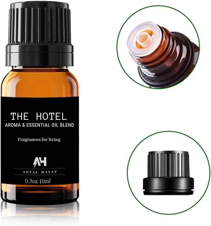 The One Hotel Diffuser Oil 10ml – Luxury Hotel Scent Inspired by 5 Star Hotels – Sandalwood, Virginia Cedar & Iris – Home Scent Essential Oil Refill for Diffusers – Long-Lasting Aroma