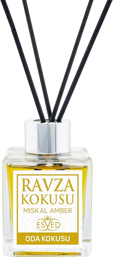 ihvan online, Reed Diffuser 3.4 Fl Oz - 100ml, Arabic Scent Room Diffusers, Home Fragrance, Luxury Diffuser, Essential Oil Sticks, Aromatherapy Air Freshener, Ravza